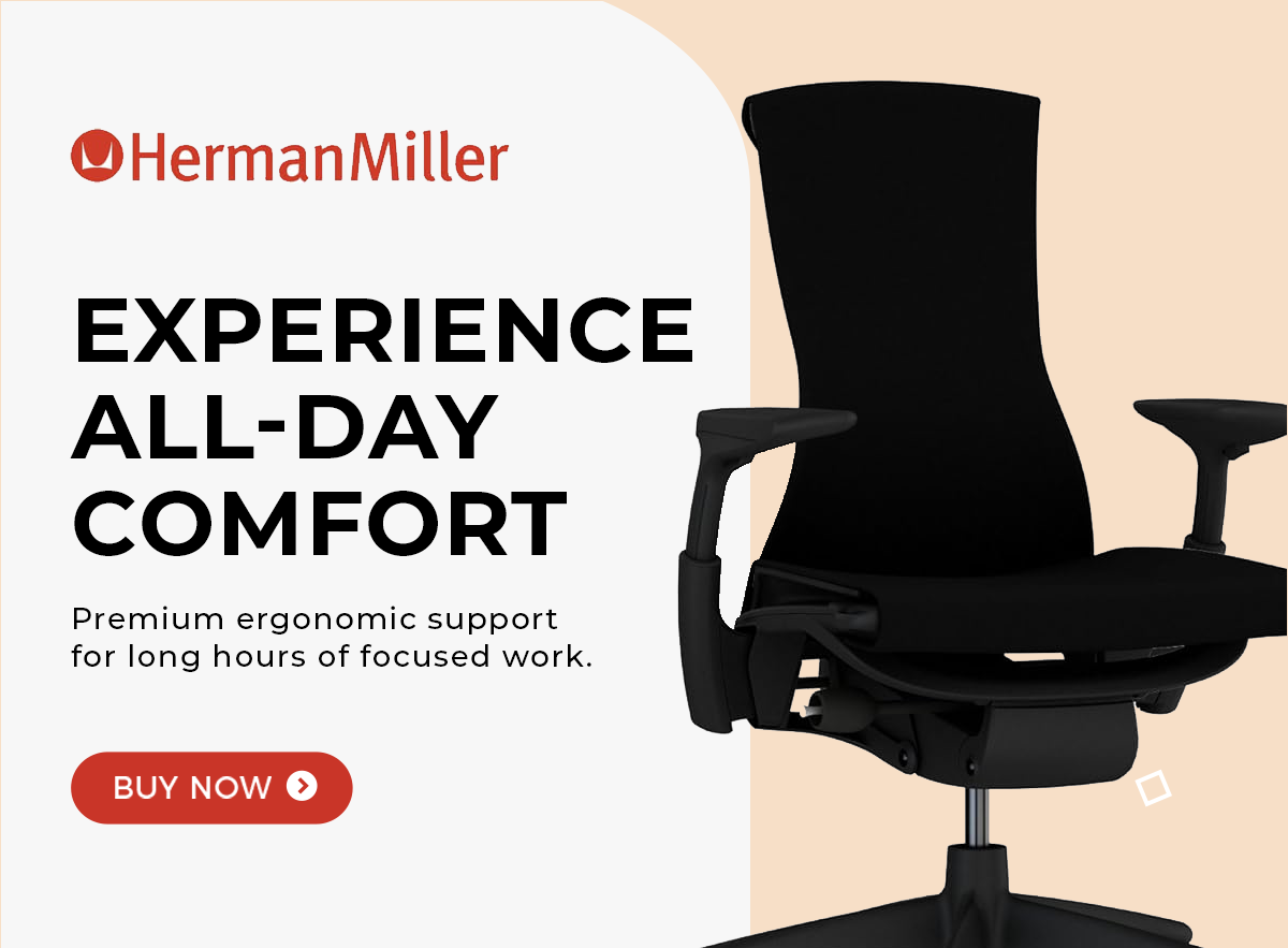 Herman Miller Embody ergonomic office chair for designers and remote professionals